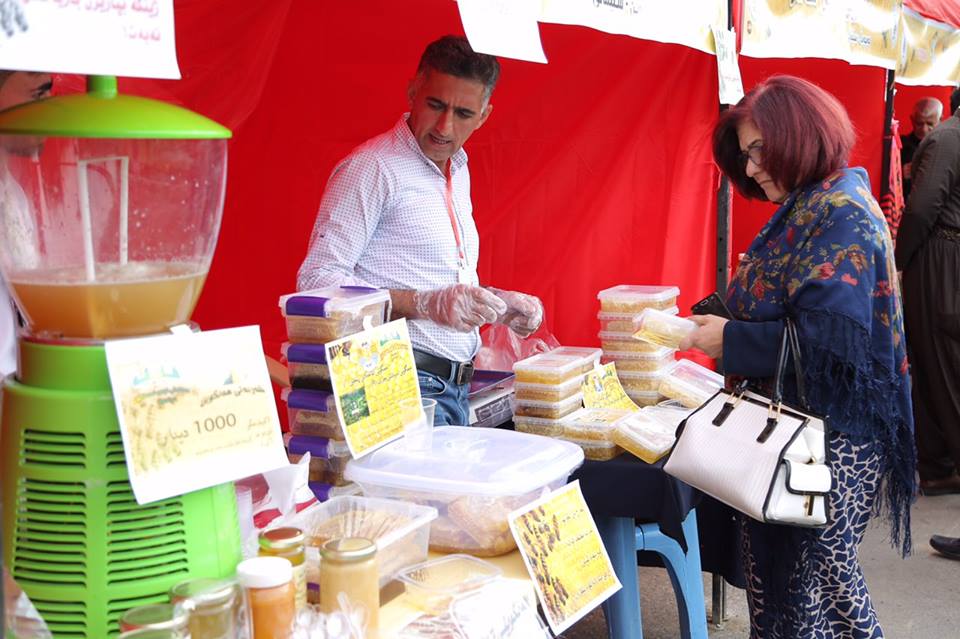 Dozens of beekeepers participated in Sulaimani honey festival, Nov. 8, 2018. (Photo: Ibrahim Fatah)